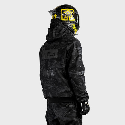 Ride Rich Regency Armoured GP Motorcycle Jacket - Black/Camo